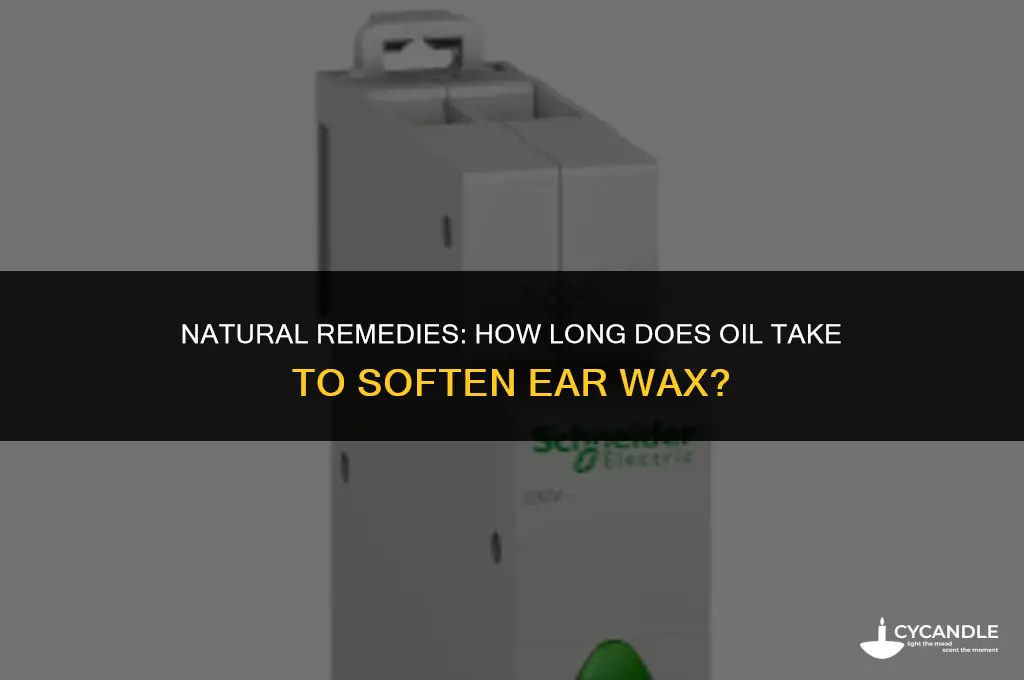 how long does oil take to soften ear wax