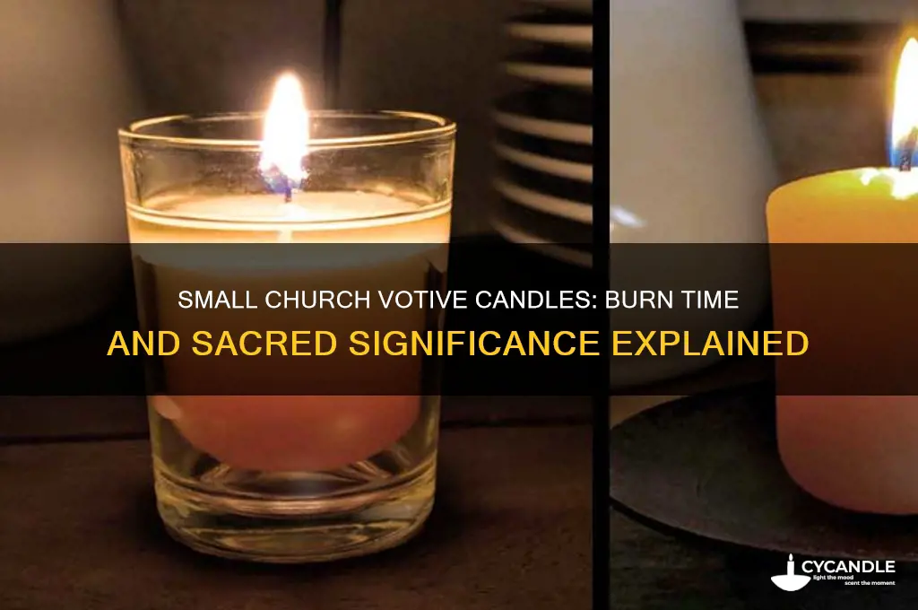 how long does small church votive candle burn