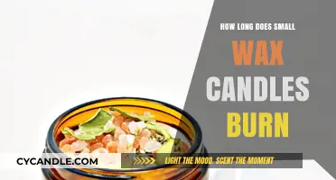 Small Wax Candles Burn Time: Factors Affecting Longevity and Duration