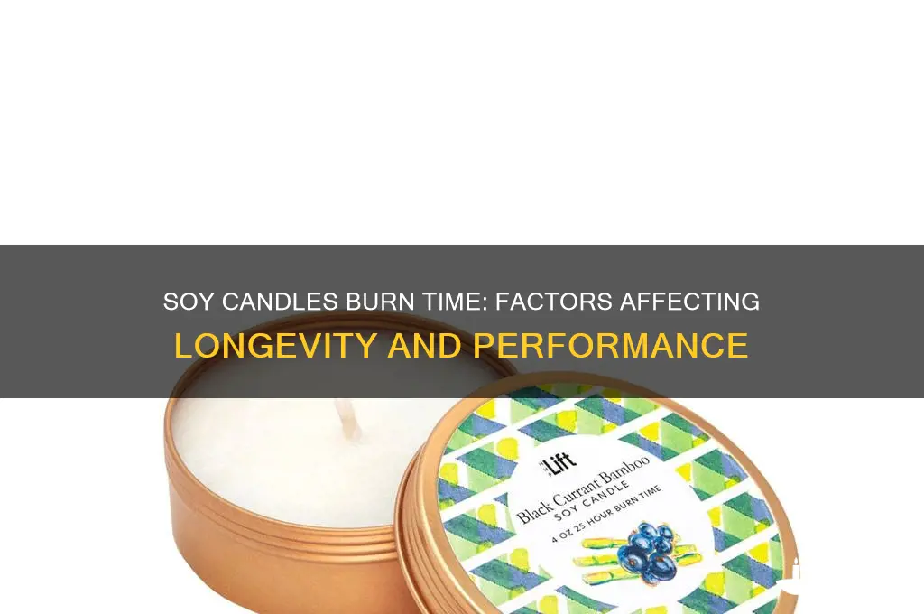 how long does soy candles burn