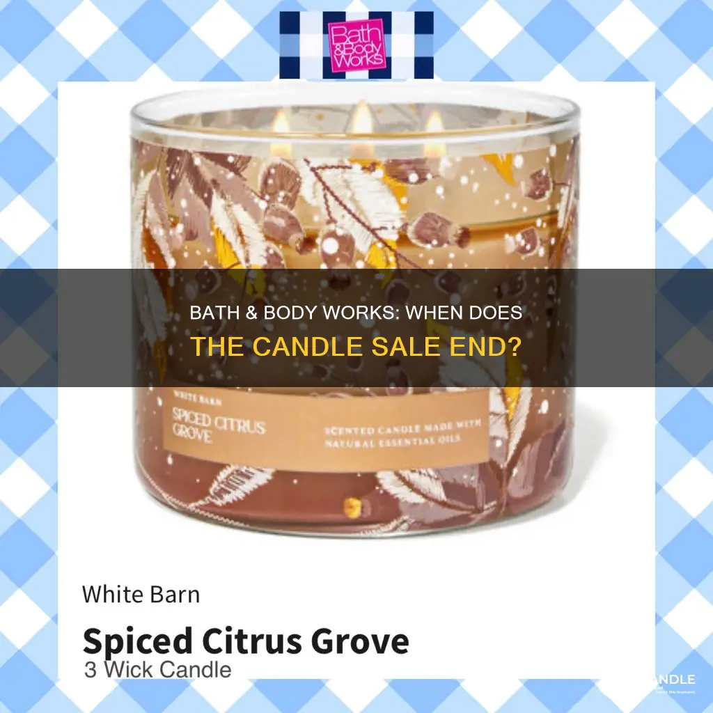 how long does the bath and body candle sale last