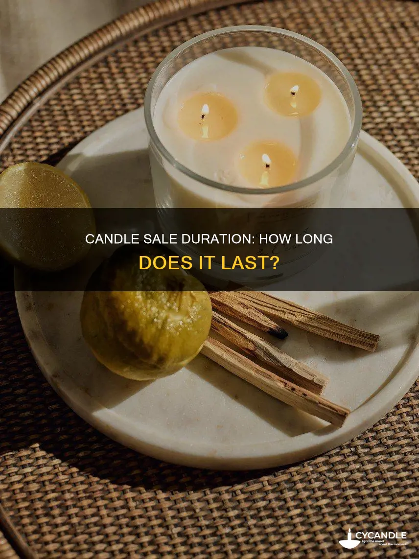 how long does the candle sale last