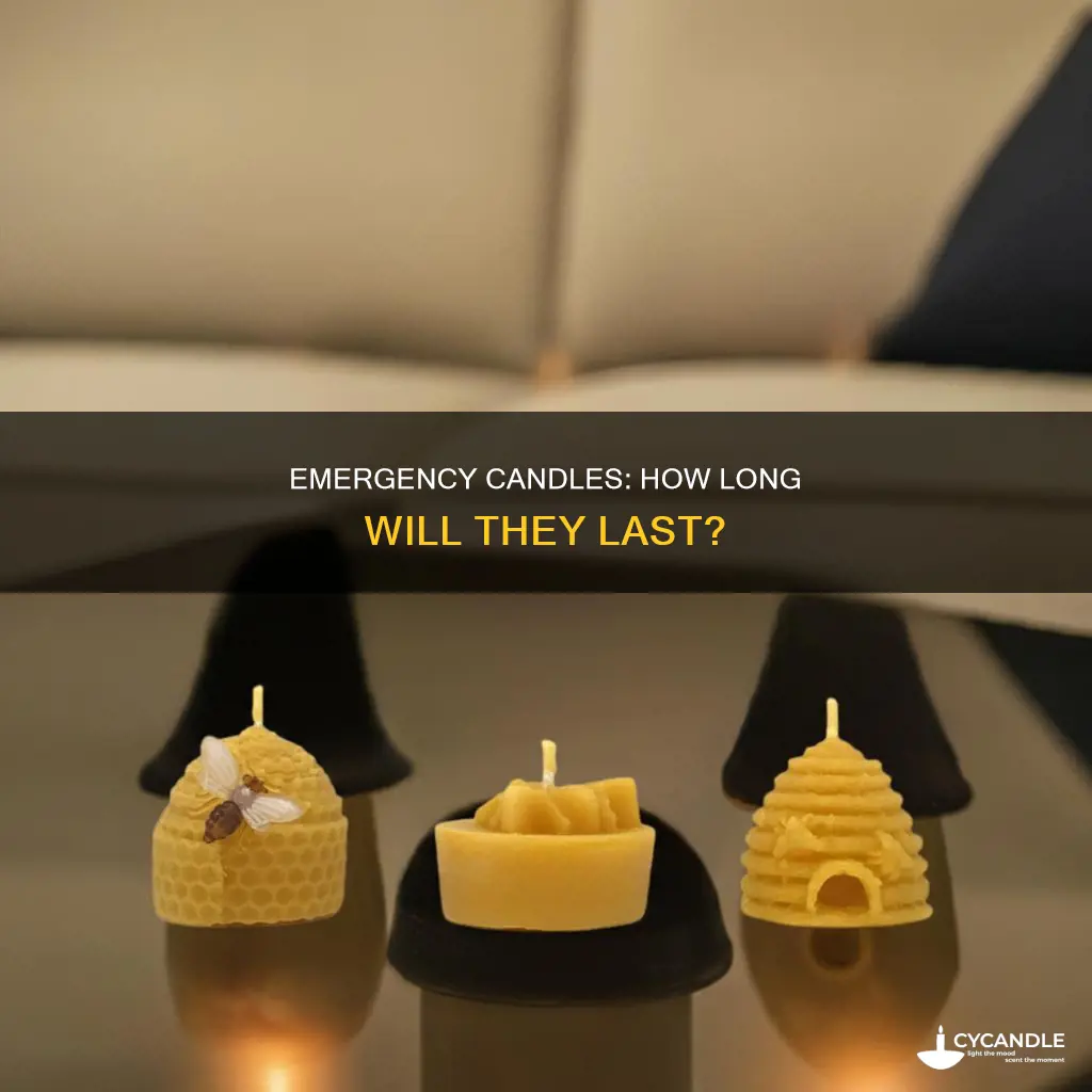 how long fo 5 emergency candles birn for