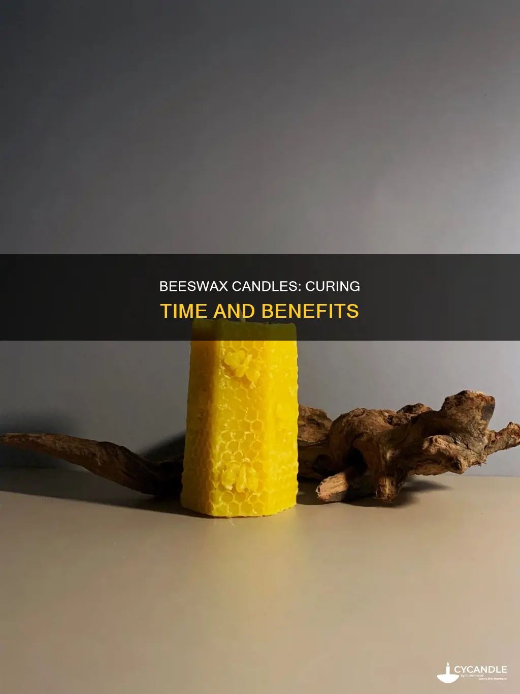 how long for beeswax candle to cure