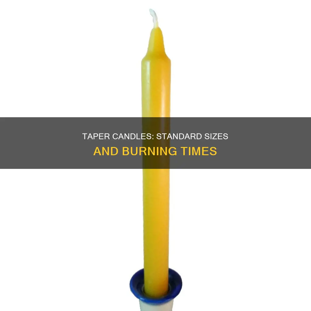 how long is a taper candle