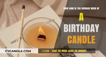 The Surprising Length of a Birthday Candle's Average Wick