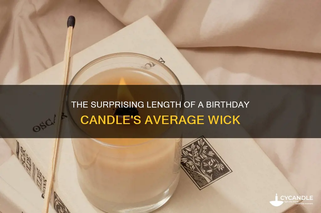how long is the average wick of a birthday candle