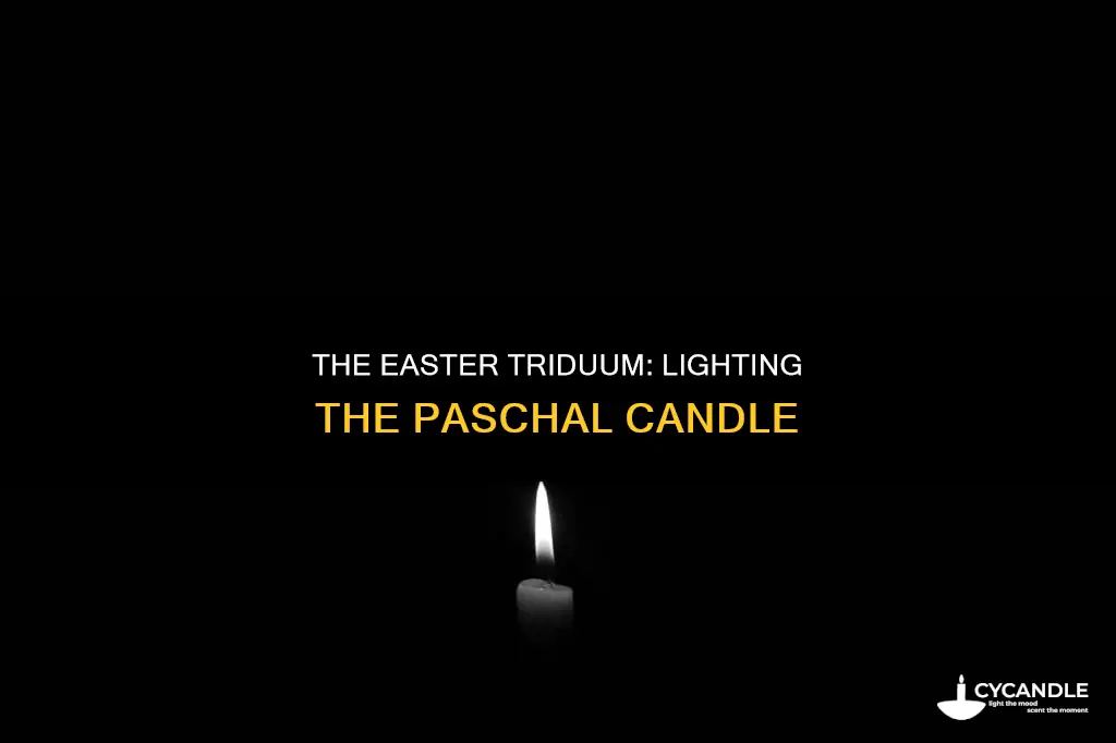 how long is the easter candle lit