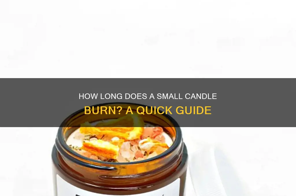 how long it take a lil candle to burn