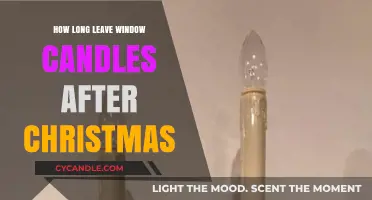 When to Take Down Christmas Window Candles