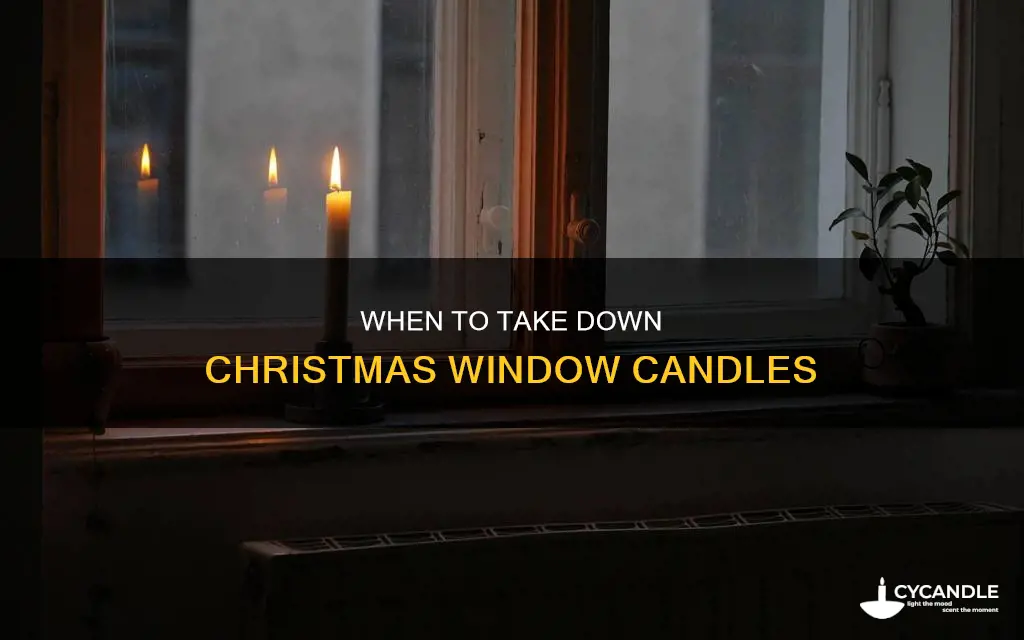 how long leave window candles after christmas