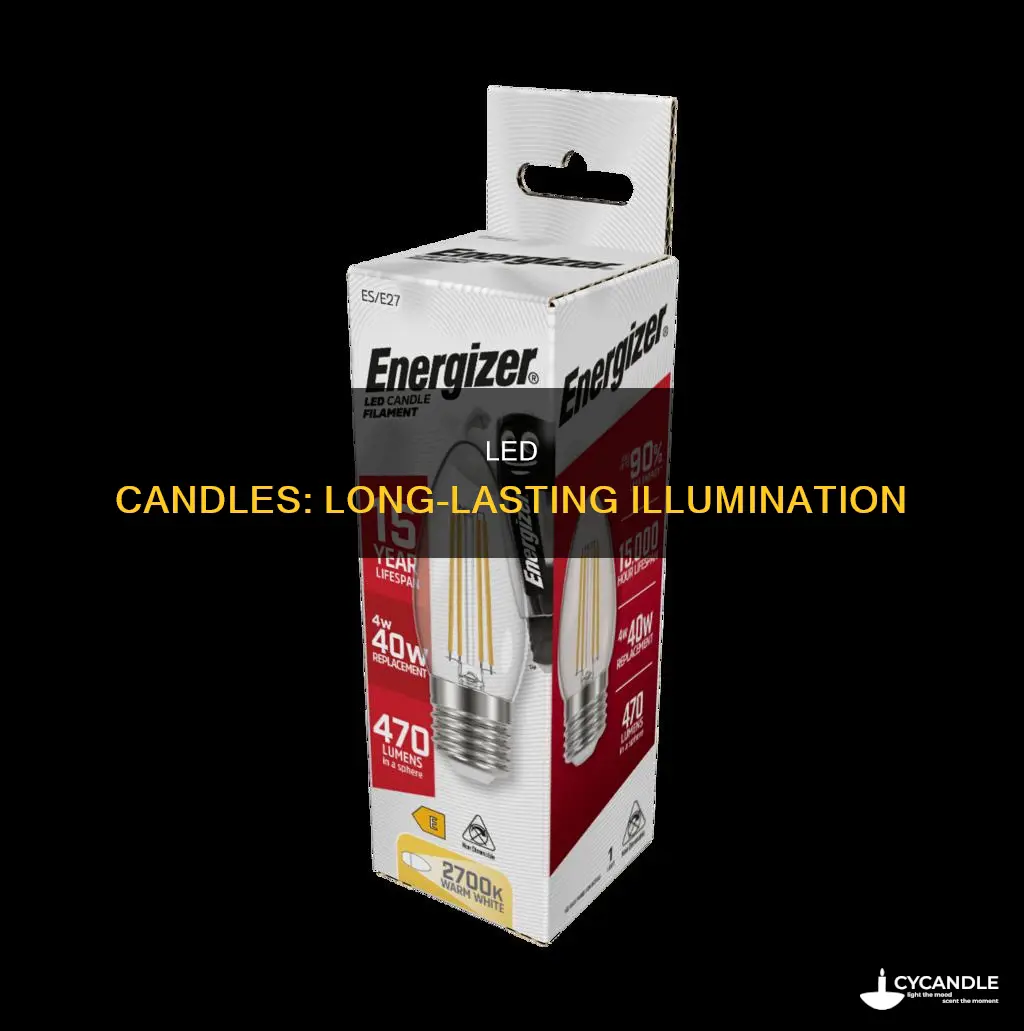 how long led candle last