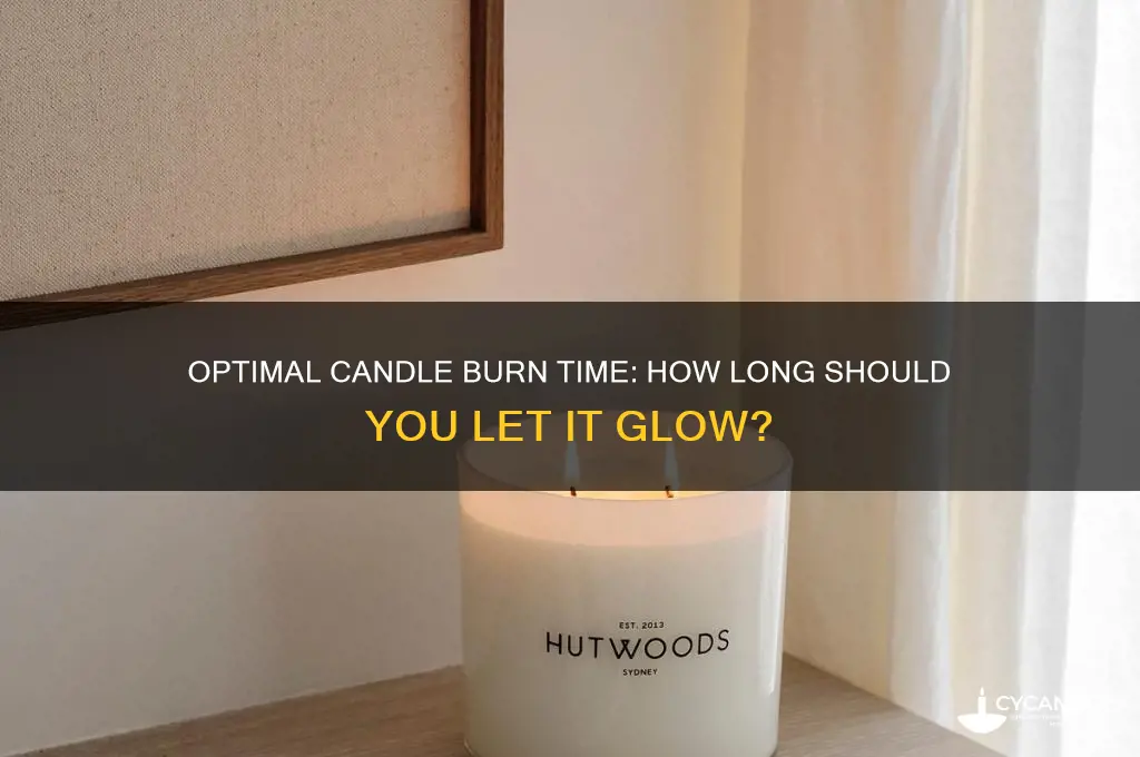how long let candle burn