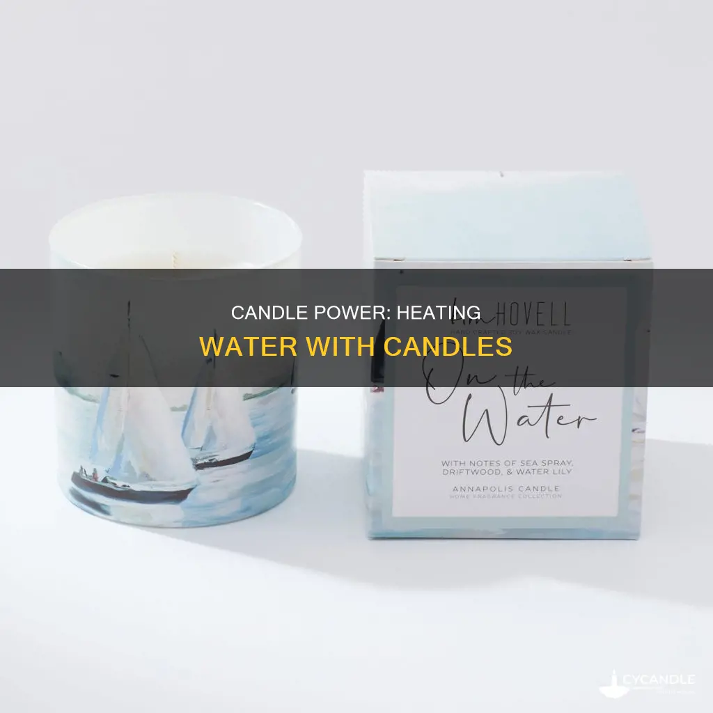 how long one candle heat water