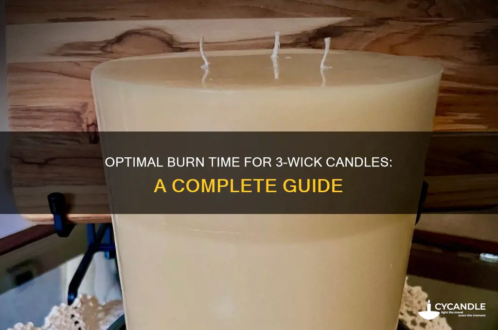 how long should a 3 wick candle burn