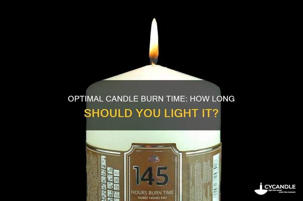 how long should a candle burn once you light it