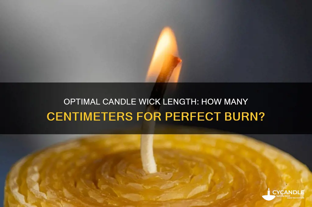 how long should a candle wick be cm