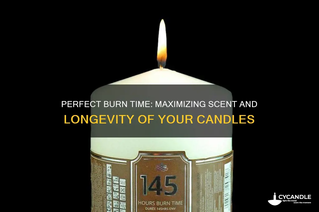 how long should a scented candle burn