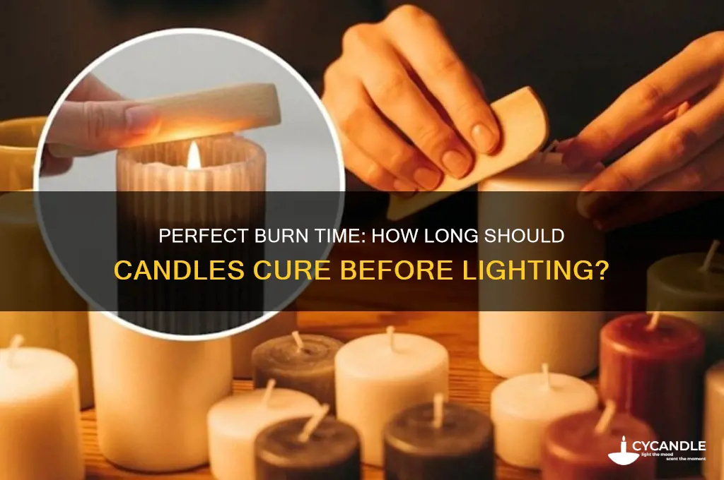 how long should candles sit before burning