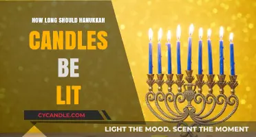 The Ideal Duration for Lighting Hanukkah Candles