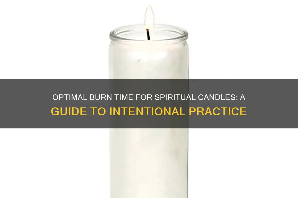 how long should i burn my spiritual candle for