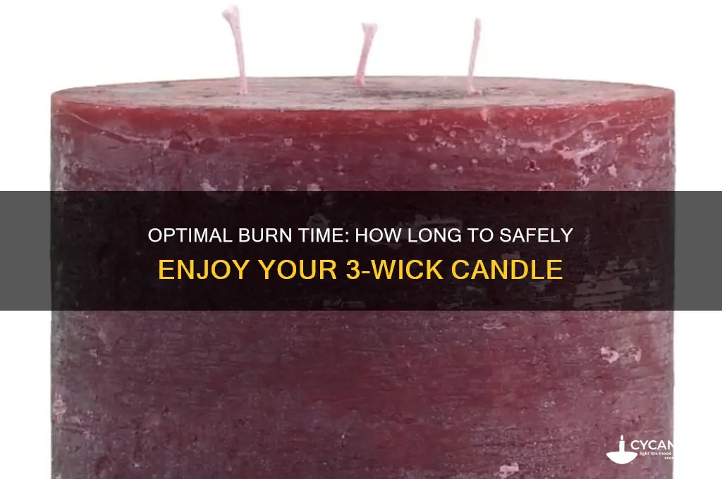 how long should i keep my 3 wick candle lit