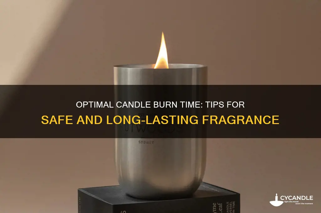 how long should i keep my candle burning