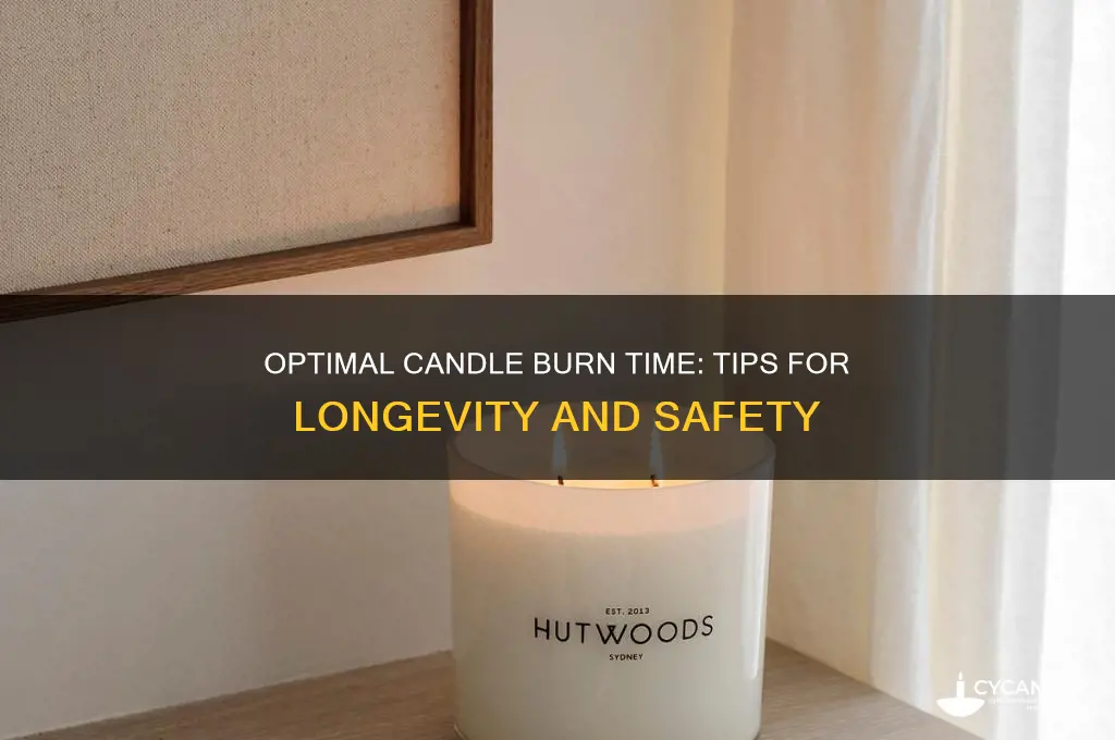 how long should i let a candle burn