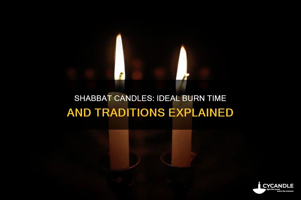 how long should shabbat candles burn