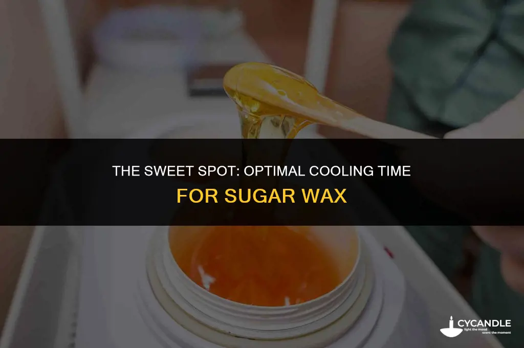 how long should sugar wax cool before using