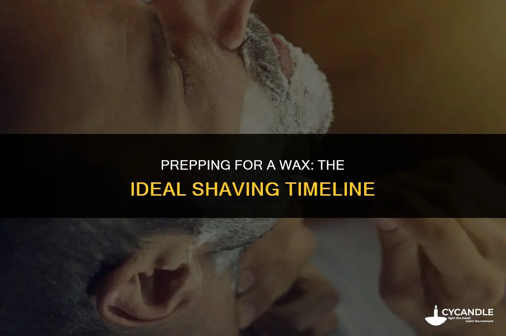 how long should you not shave before a wax