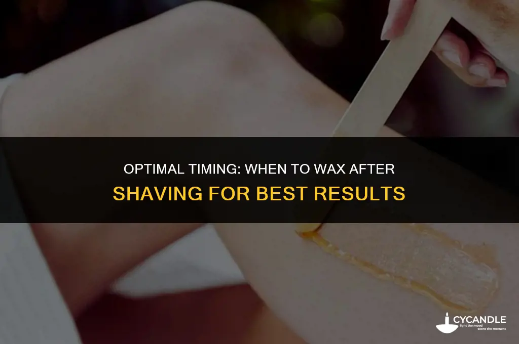how long should you wait after shaving to get waxed