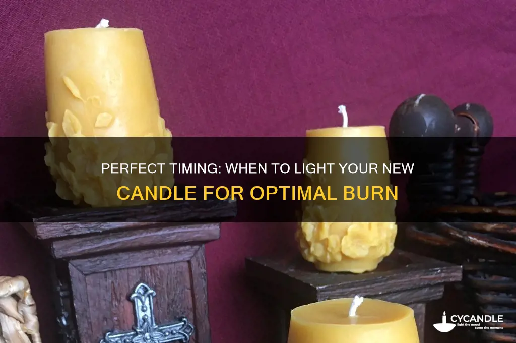 how long should you wait before burning a candle