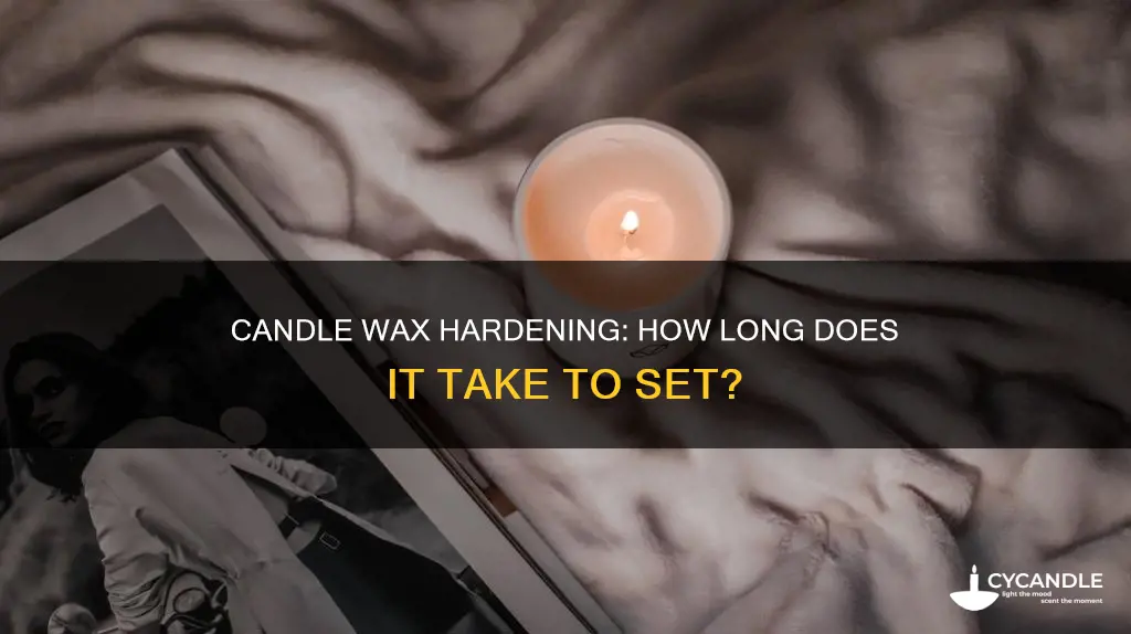 how long take liquid candle waxbto harden