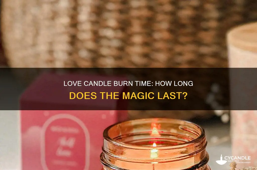 how long to burn a love candle