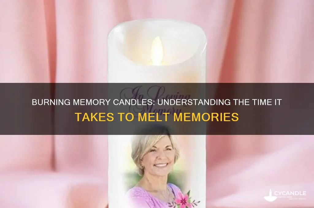 how long to burn a memory candle