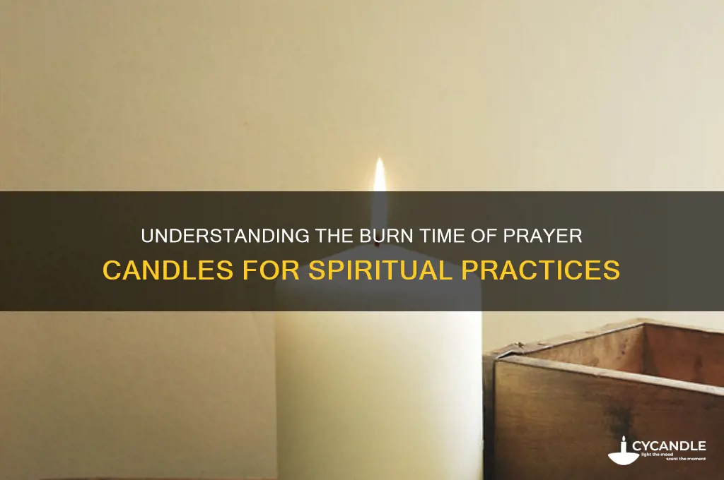 how long to burn a prayer candle