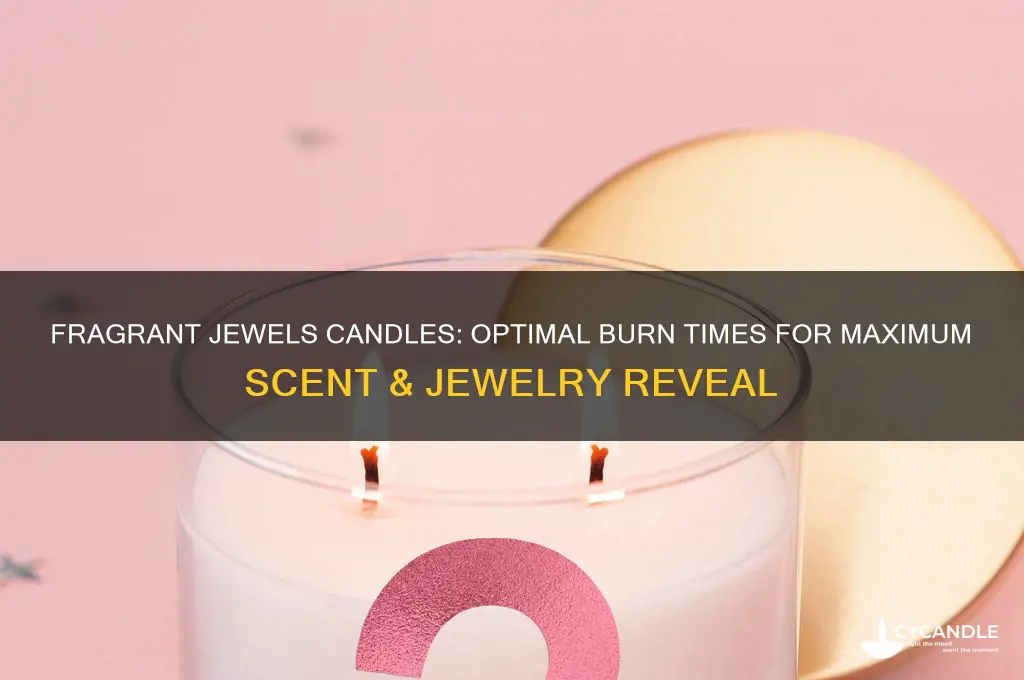how long to burn fragrant jewels candles
