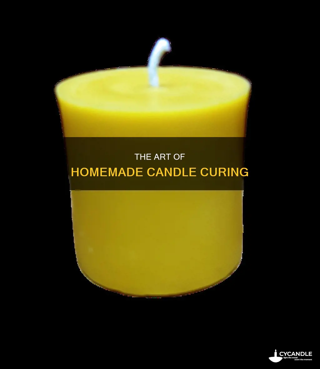 how long to cure homemade candles