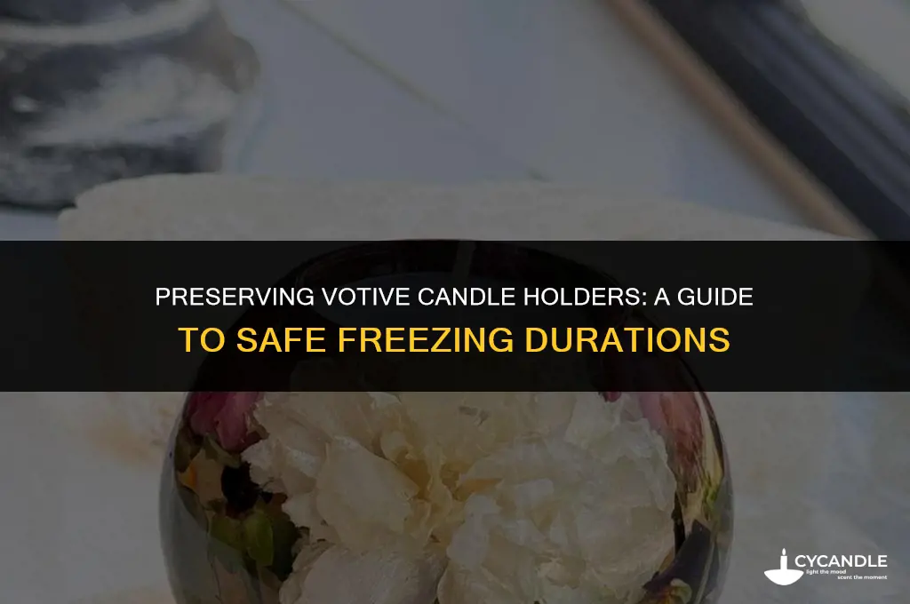 how long to freeze a votive candle holders