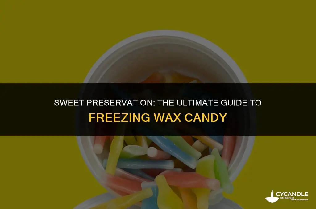 how long to freeze wax candy