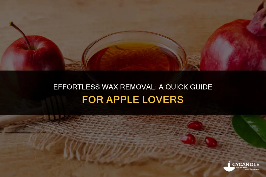 how long to get wax off apples
