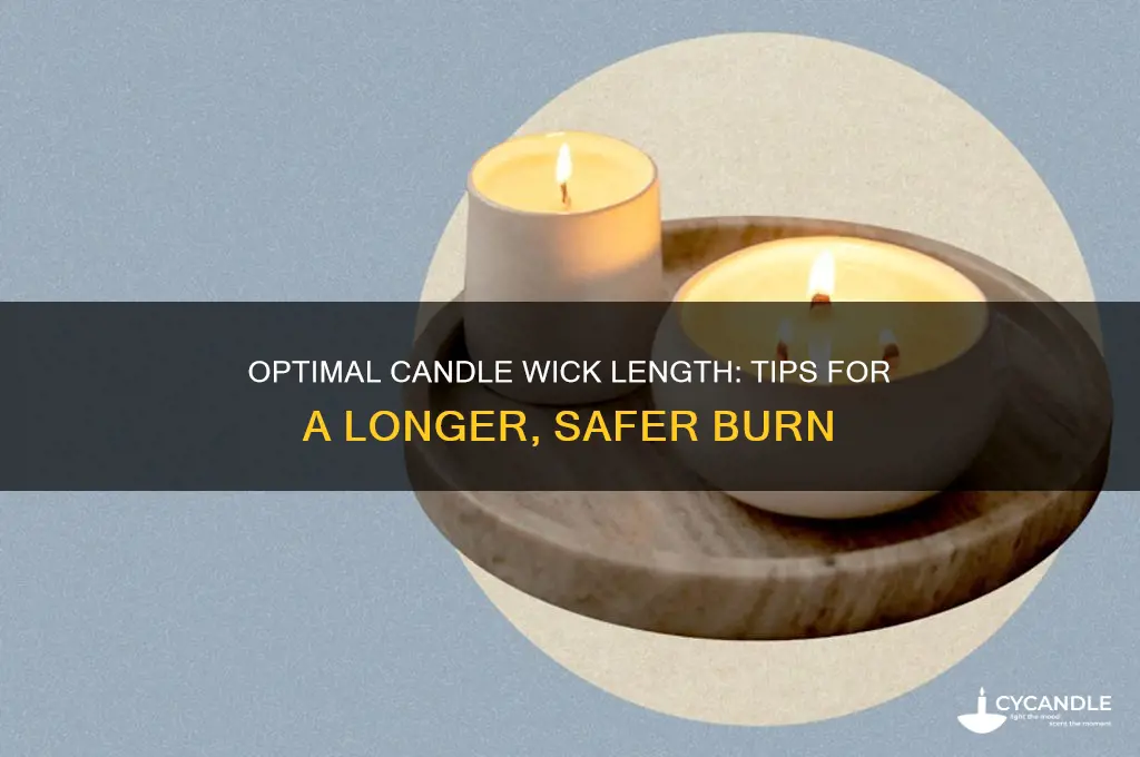 how long to keep the candle wick