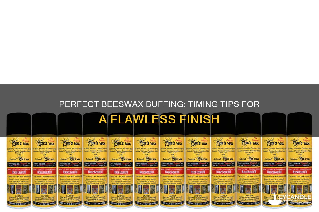 how long to leave beeswax before buffing