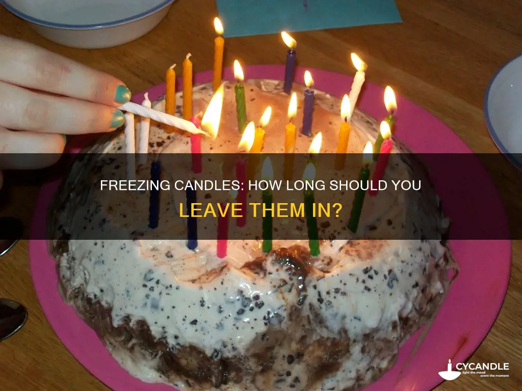 how long to leave candle in freezer