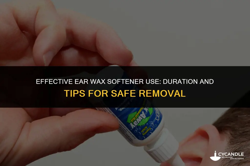 how long to leave ear wax softener in