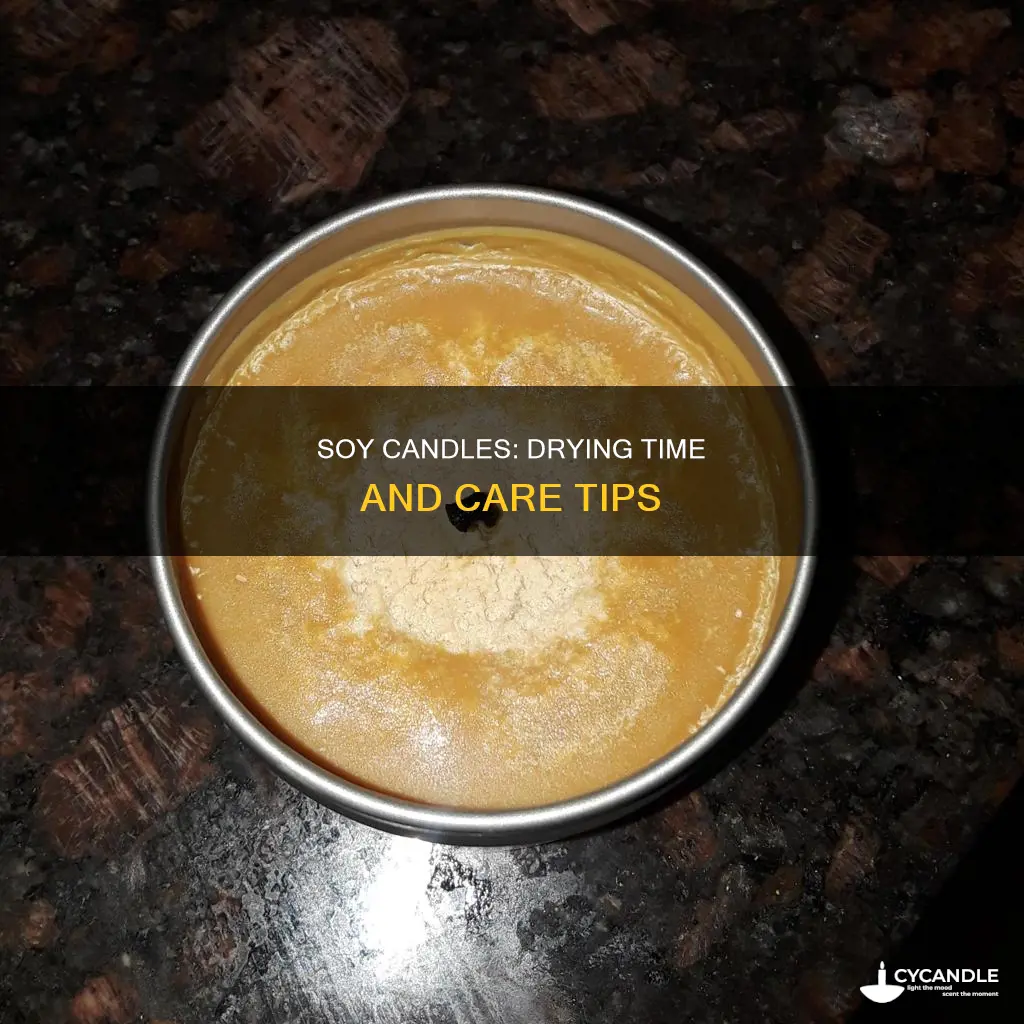 how long to leave soy candle dry