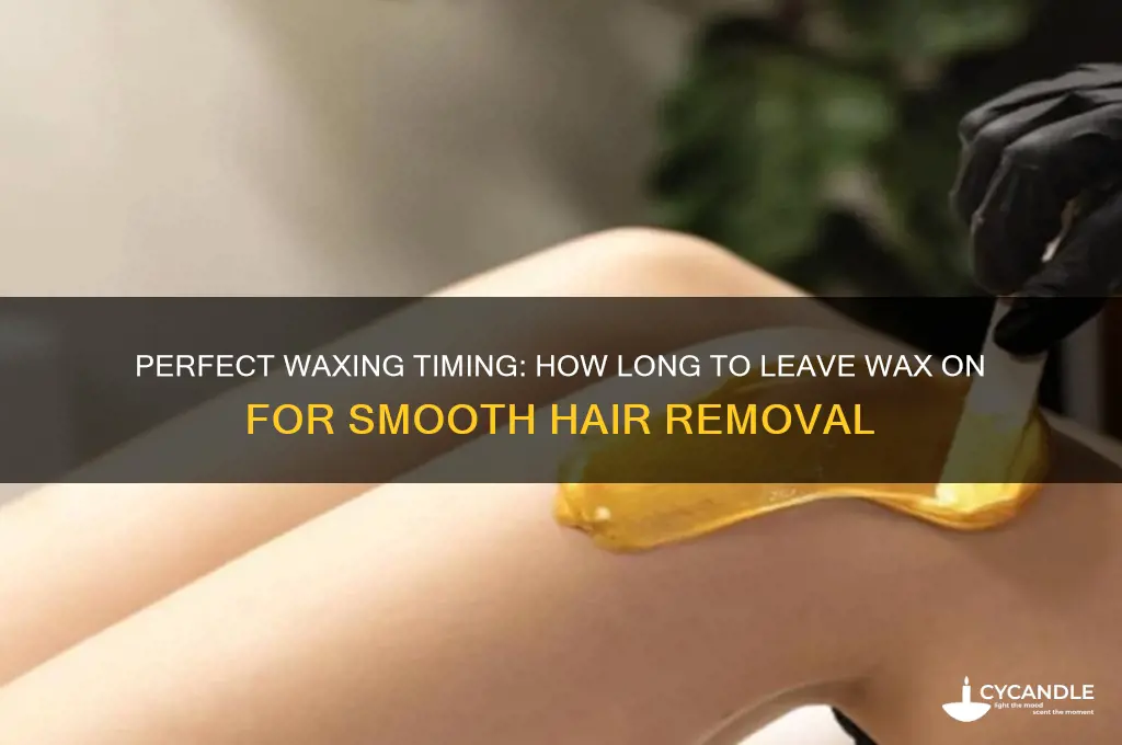 how long to leave wax on before removing hair