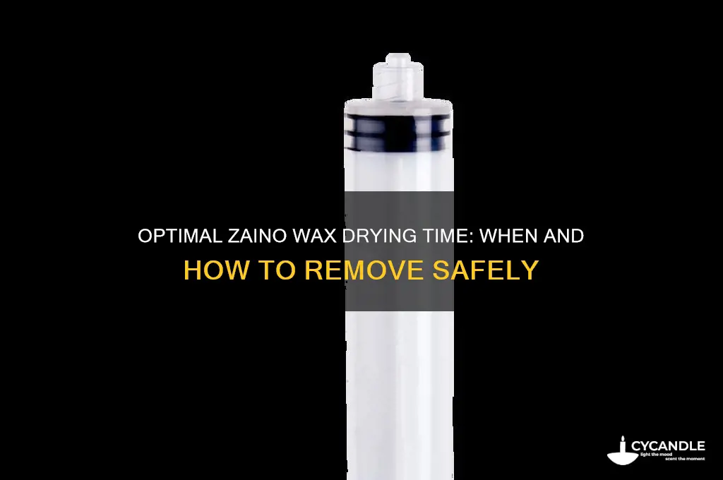 how long to leave zaino wax before removal