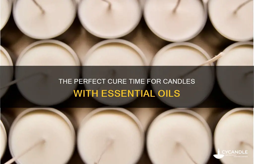 how long to let candle cure with essential oils